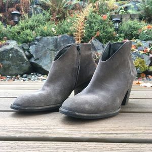 PAUL GREEN Taupe Suede Ankle Boots